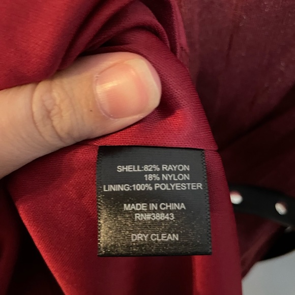 Sam Edelman Dress Long Sleeve Ribbed Belted Dress Red Size 6 NWT - Picture 5 of 6